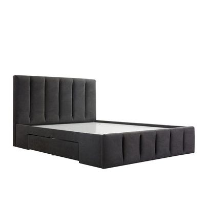 Vista 150x200 Queen Bed with 4 Drawers-Black-With 2-Year Warranty - Image 3