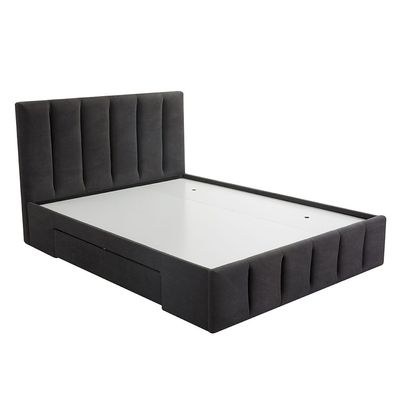 Vista 150x200 Queen Bed with 4 Drawers-Black-With 2-Year Warranty - Image 4