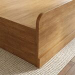 Zirco 180x200 King Bed with Storage-Brown Oak-With 2-Year Warranty