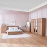 Zirco King Bedroom Set-Brown Oak-With 2-Year Warranty