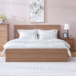 Zirco King Bedroom Set-Brown Oak-With 2-Year Warranty