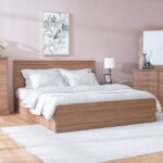 Zirco King Bedroom Set-Brown Oak-With 2-Year Warranty