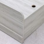 Zirco 180x200 King Bed with Storage-White Oak-With 2-Year Warranty