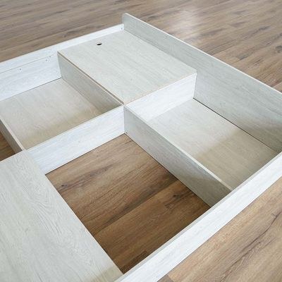 Zirco 150x200 Queen Bed with Storage-White Oak-With 2-Year Warranty - Image 3