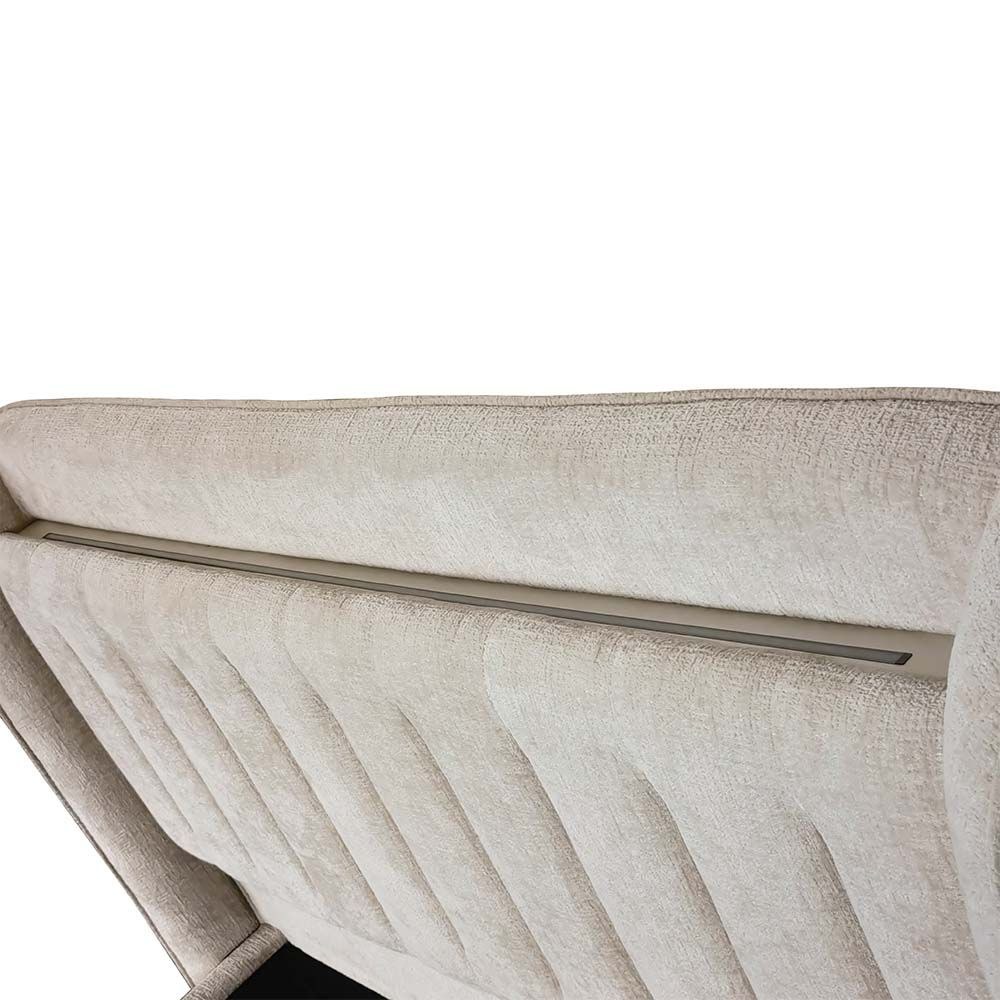 Santelmo 150x200 Queen Bed with LED lights - Beige - With 2-Year Warranty - Image 3