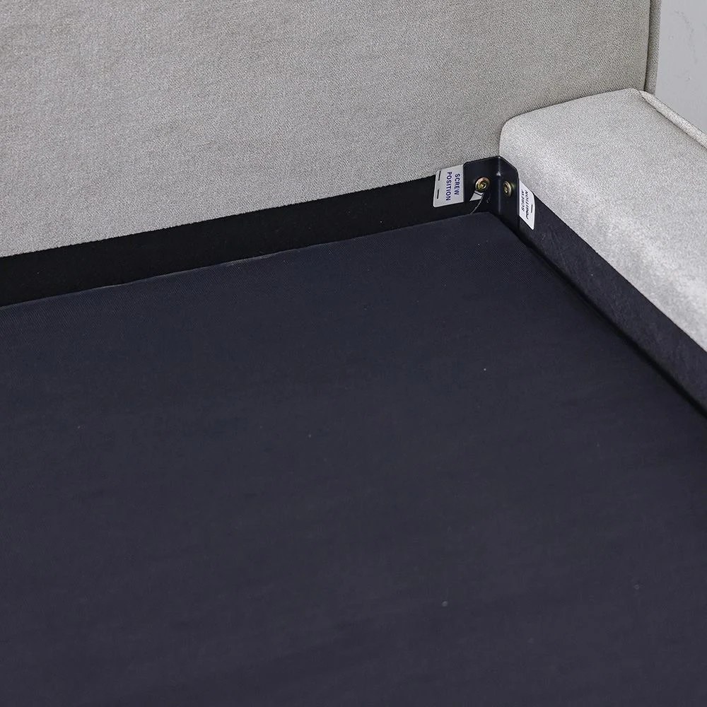 Delano 180x200 King Bed-Grey-With 2-Year Warranty - Image 5