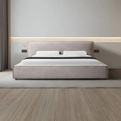 Delano 150x200 Queen Bed - Light Brown-With 2-Year Warranty