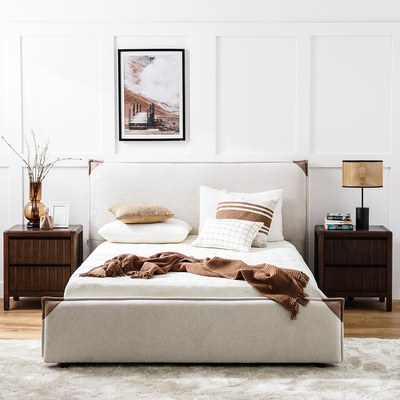 Adamantin 150x200 Queen Bed-Beige-With 2-Year Warranty - Image 2