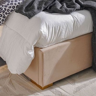 New Poliana 200x200 Super King Bed-Beige-With 2-Year Warranty - Image 4