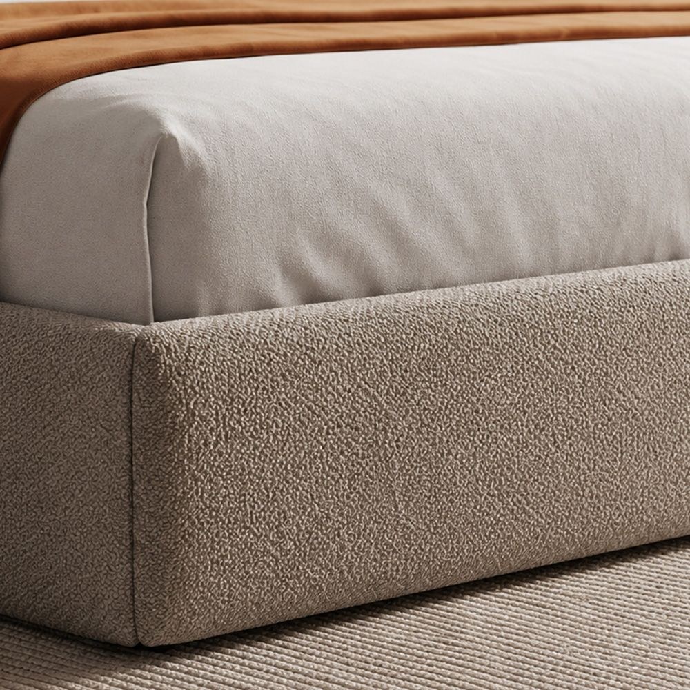Ultima 180x200 Upholstered King Bed-Grey-With 2-Year Warranty - Image 4