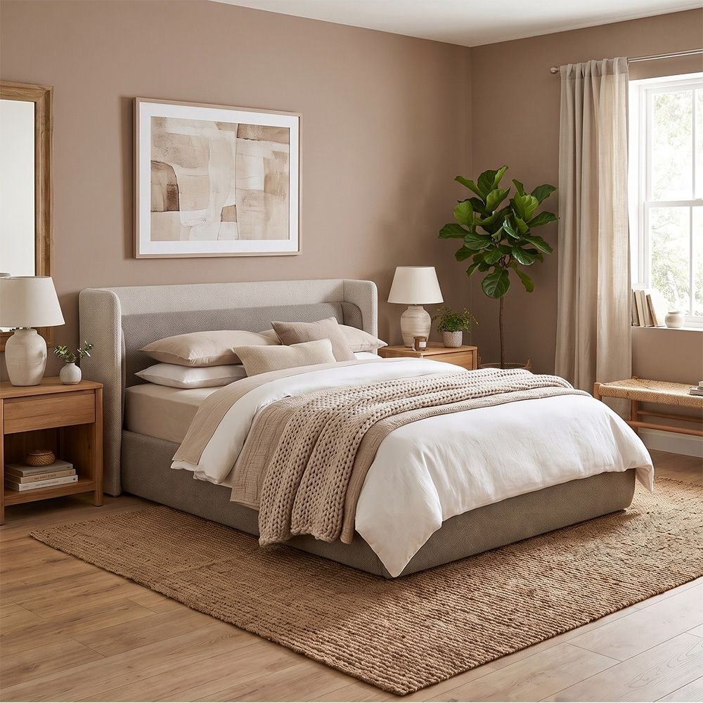 Ultima 180x200 Upholstered King Bed-Grey-With 2-Year Warranty - Image 5