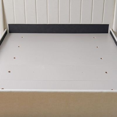 Supreme Benz 180x200 Upholstered King Bed-Beige-With 2-Year Warranty - Image 3
