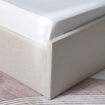 Supreme Twix 160x200 Upholstered Bed-Beige-With 2-Year Warranty - Image 3