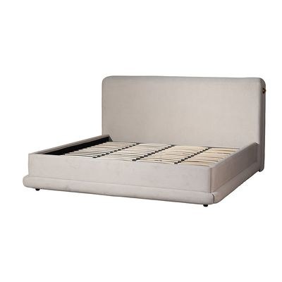 Alhamra 200X200 Super King Bed-Beige/Brass - Image 3