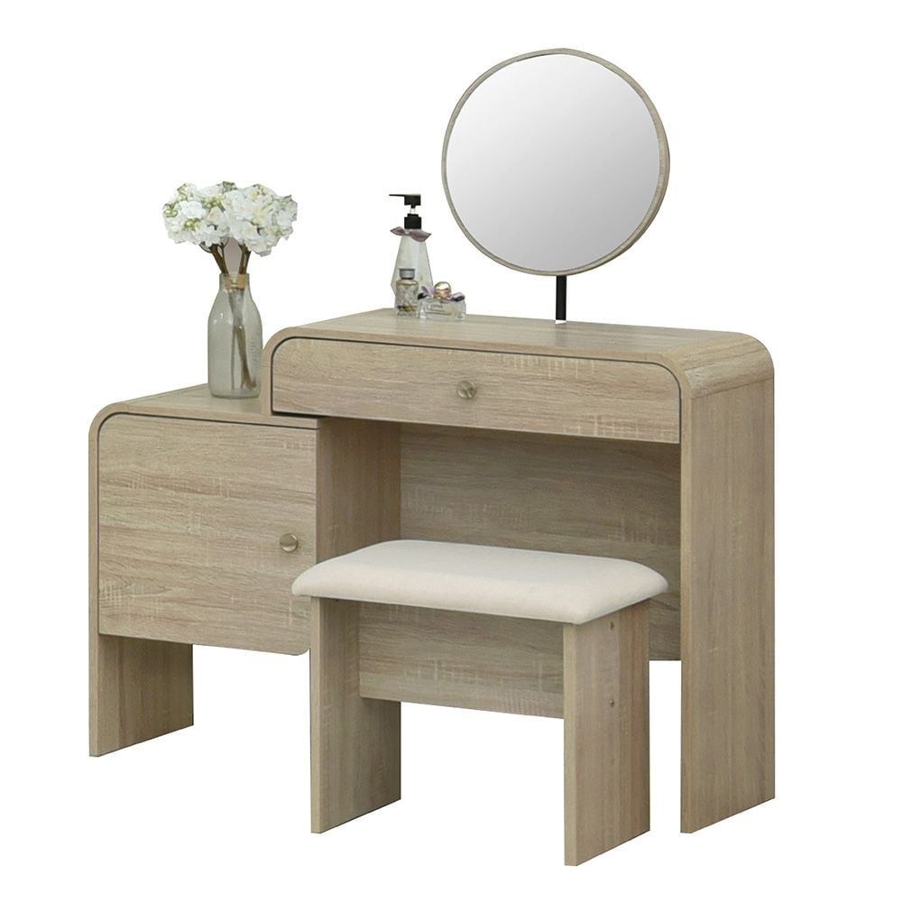 Monro 150X200 Queen Bedroom Set With Underbed & Headboard Storage - Natural Oak - Image 5