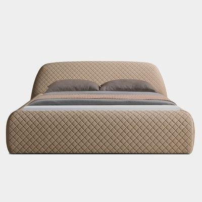 Michael 160x200 Upholstered Queen Bed-Brown - Image 2