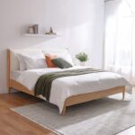 Anchor 180x200 King Bed with Upholstered Headboard - Natural/Beige - With 2-Year Warranty