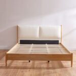 Anchor 180x200 King Bed with Upholstered Headboard - Natural/Beige - With 2-Year Warranty