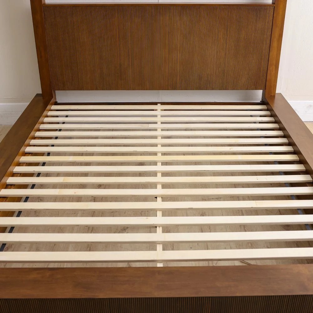 Zenia 180X200 King Poster Bed Solidwood - Dark Brown - Image 5