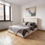 Nordomi 200X200 Upholstered Super King Bedroom Set-Beige/Natural
