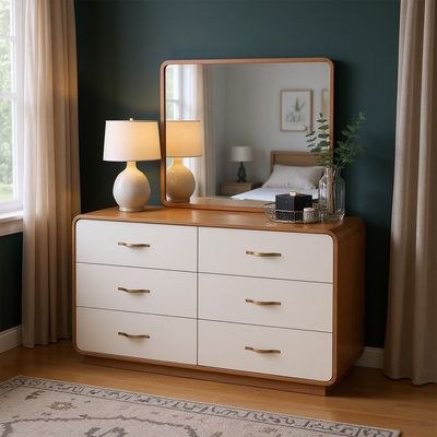 Nordomi 200X200 Upholstered Super King Bedroom Set-Beige/Natural - Image 5