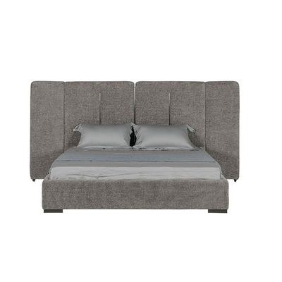 Braxton 160x200 Upholstered Queen Bed with Hydraulic Storage & Foldable Headboard -Grey/Titanium - With 2-Year Warranty - Image 2