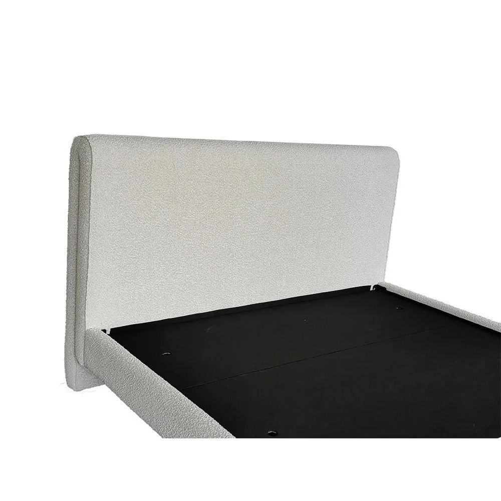 V2 Naples 150X200 Upholstered Queen Bed-Beige - Image 2