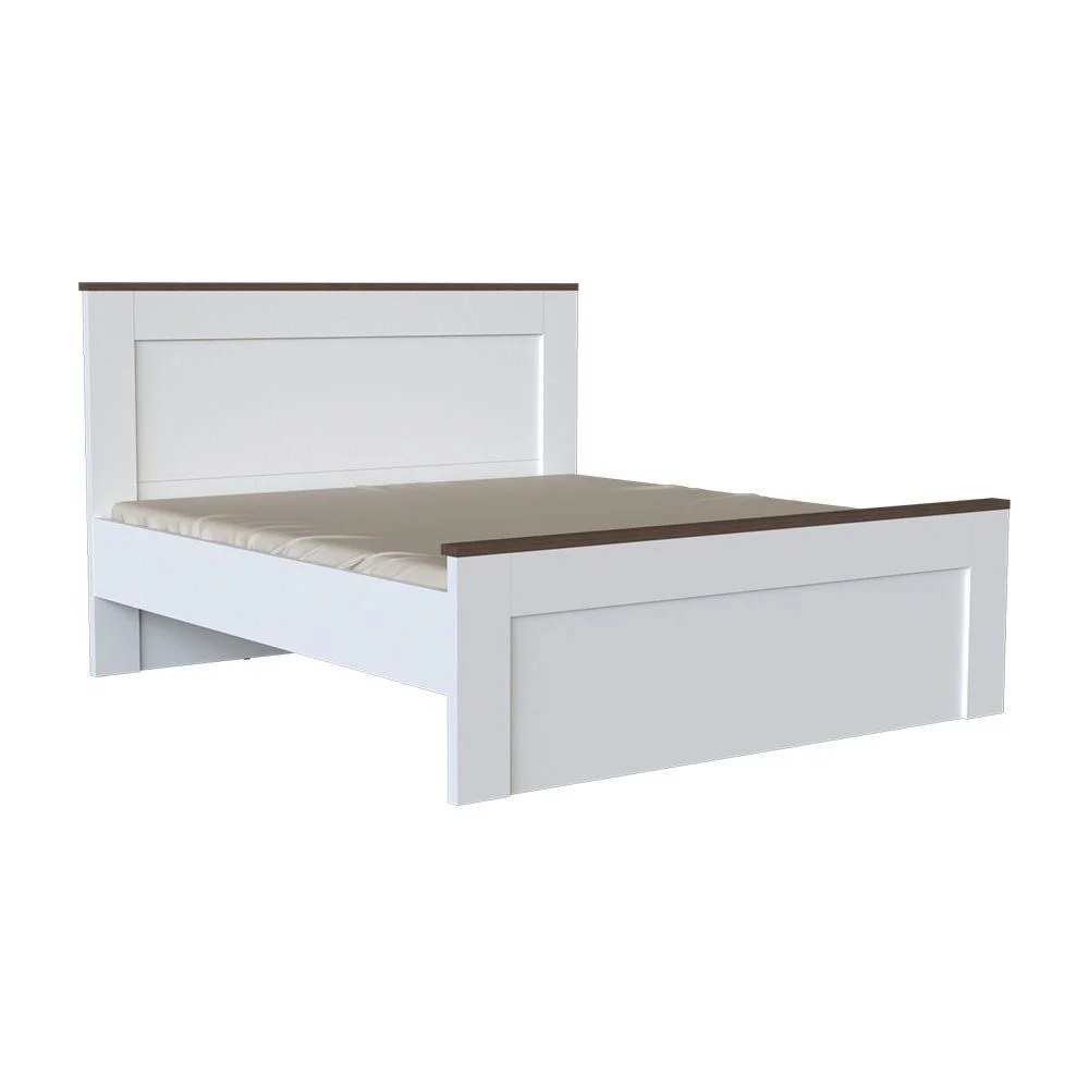 Pera 160 X 200 Queen Bedroom Set - White/Light Oak - Image 2
