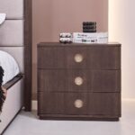 Jacksonville 200X200 Upholsterd Super King Bedroom Set - Beige/Brown