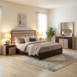 Novette 6 Dresser With Mirror - Taupe/Wenge