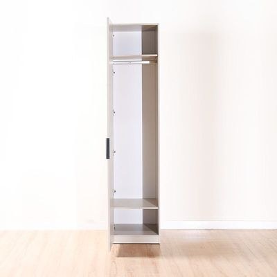 Defne Left-Door Wardrobe-Cream/Black-With 5-Year Warranty - Image 5