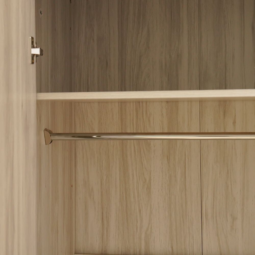 Olivos 6-Door Wardrobe-Ash Grey/Oak-With 2-Year Warranty - Image 3