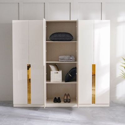 New Poliana 6-Door Wardrobe-Beige-With 2-Year Warranty - Image 5
