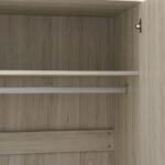 Zirco 6-Door Wardrobe-White Oak-With 2-Year Warranty
