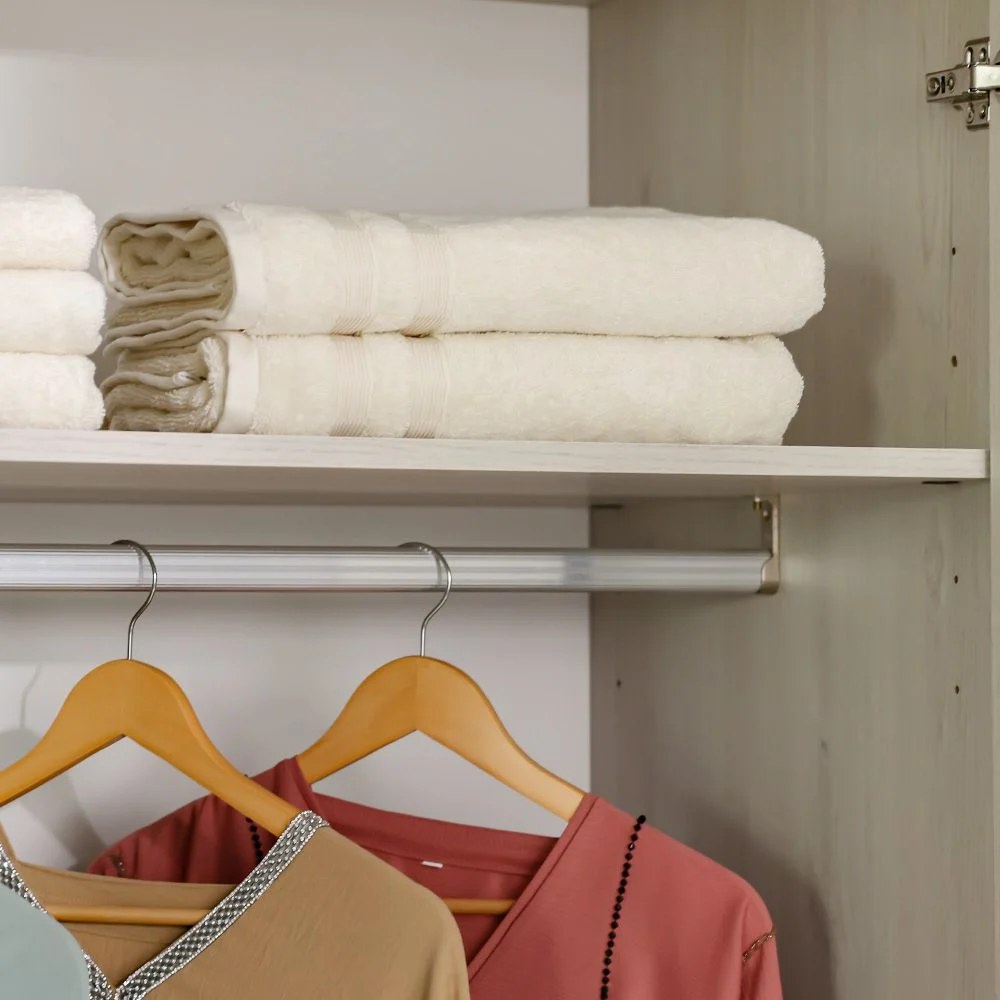 Pletora 4-Door Wardrobe With 2 Mirrors - Grey Oak - With 2-Year Warranty - Image 5