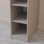 Defne 35Cm Storage Cabinet With Shelves-Cream/Black-With 5-Year Warranty