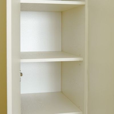 Amara 5 Door Wardrobe With 2 Glass - Oak/White - Image 4