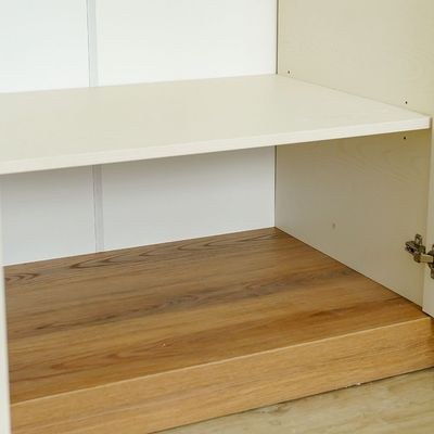 Amara 5 Door Wardrobe With 2 Glass - Oak/White - Image 5