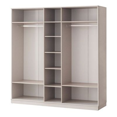 Gotham 5 Door Wardrobe With Mirror - Grey - Image 3