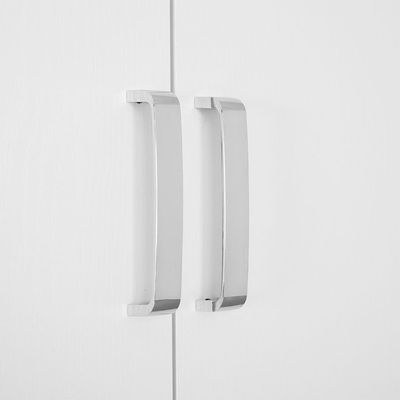 Thomas/New Allano 4 Door Wardrobe With Mirror Inside - White - Image 3
