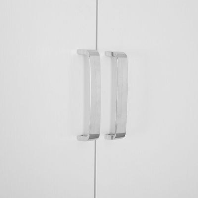 Thomas/New Allano 3 Door Wardrobe With Mirror Inside- White - Image 3