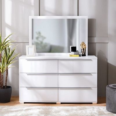 Brooklyn Dresser With Mirror-White