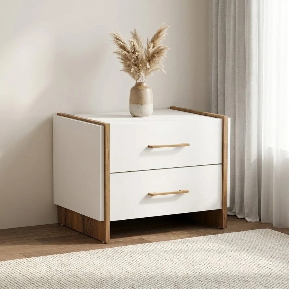 Gordion Night Stand-Light Cream
