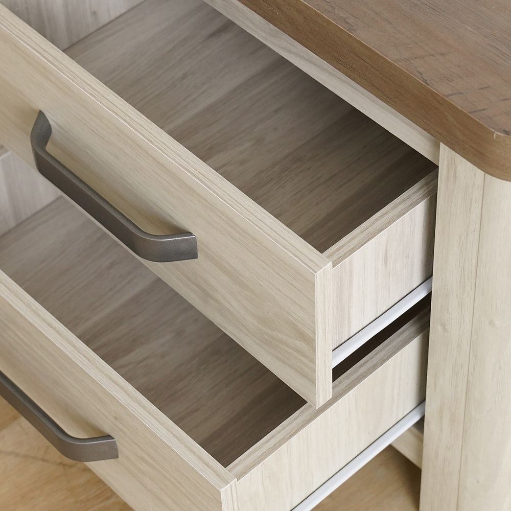 Olivos Nightstand-Ash Grey/Oak-With 2-Year Warranty - Image 3