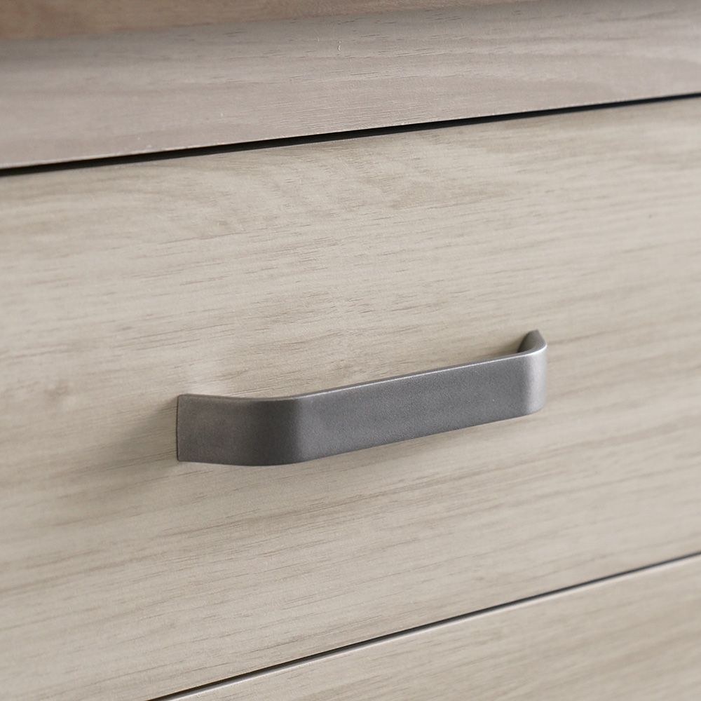 Olivos 6-Drawer Dresser with Mirror - Ash Grey/Oak - With 2-Year Warranty - Image 4