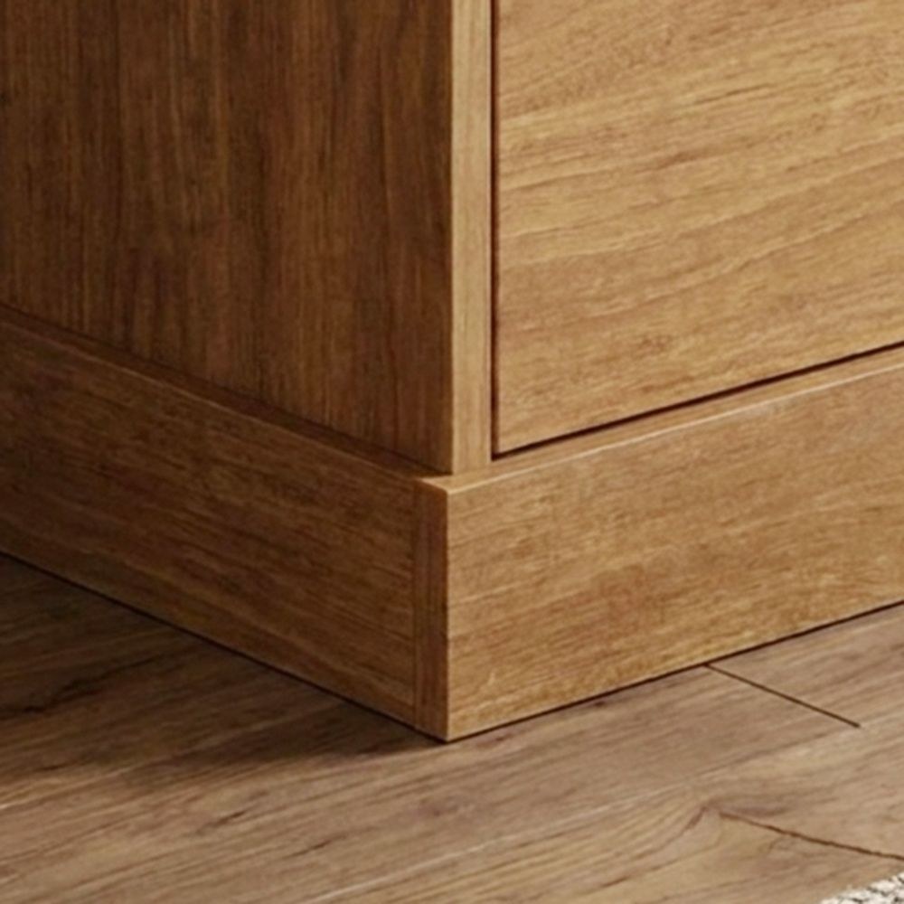 Zirco 2-Drawer Night Stand-Brown Oak-With 2-Year Warranty - Image 3