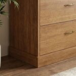 Zirco Chest of 4 Drawers - Brown Oak-With 2-Year Warranty