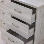 Zirco 6-Drawer Dresser with Mirror-White Oak-With 2-Year Warranty