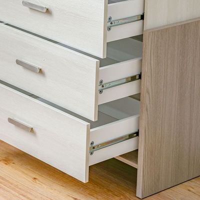 Barney Chest of 5 Drawers - Beige/Brown - With 2-Year Warranty - Image 4