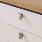 Sacramento Dresser with Mirror-Beige/Oak-With 2-Year Warranty